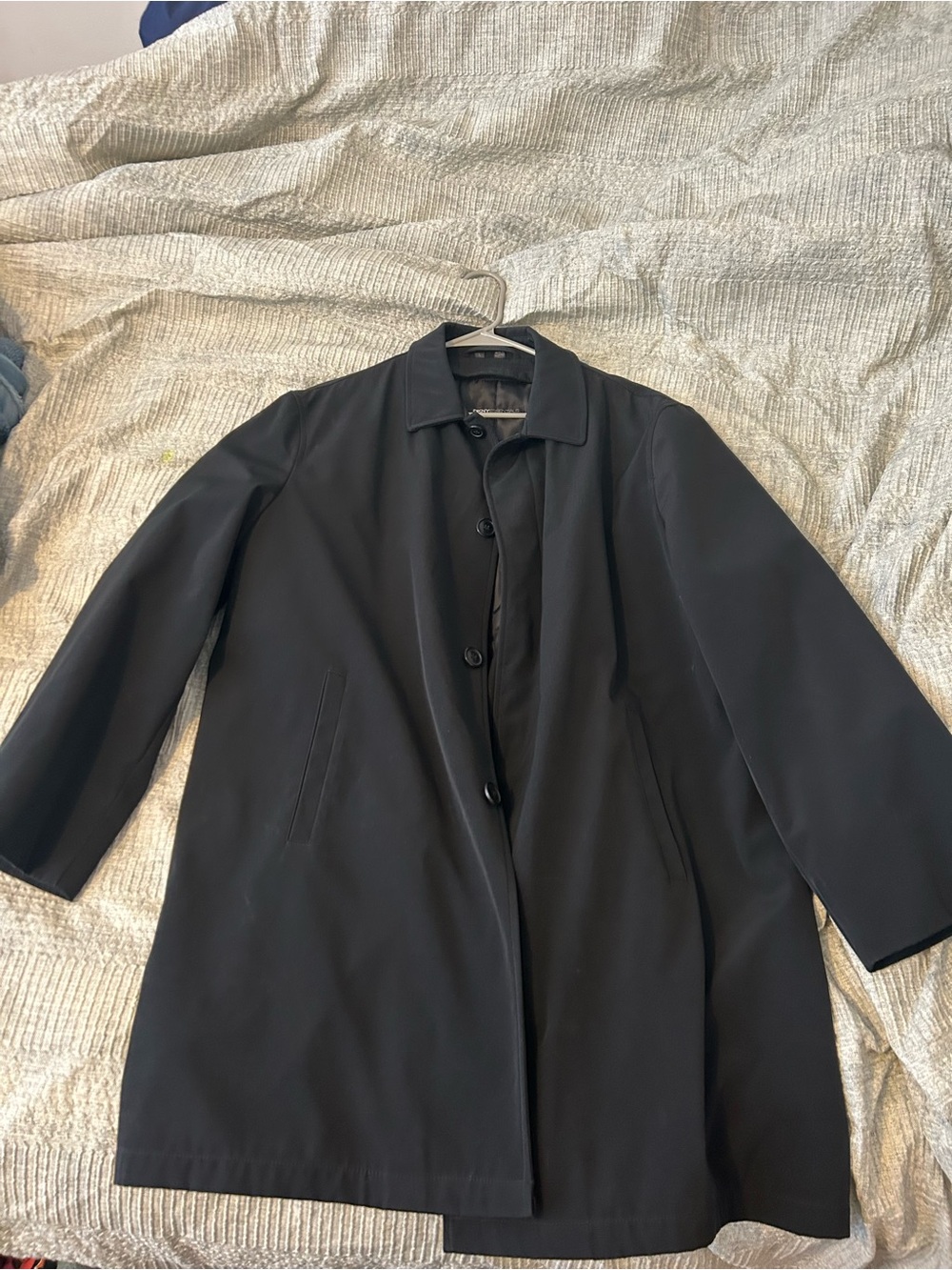 DKNY Essentials Black Trench Coat